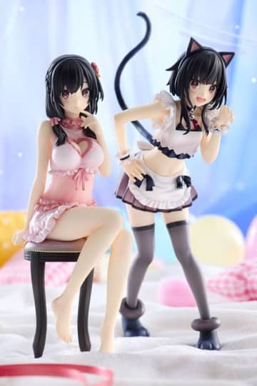 「このすば」めぐみんが猫耳メイド、ゆんゆんがネグリジェ姿でフィギュアに！ 原作版のイラストがモチーフ