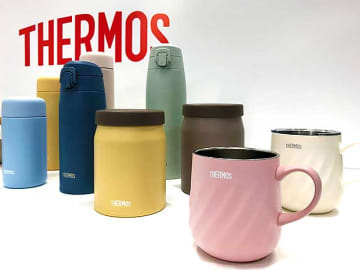 サーモス THERMOS 真空断熱ケータイマグ スープジャー 白いセラプロテクトフライパンなど新作 8/21 発売！ 汚れツル落ちカラっと乾くコート材を水筒に初採用　初のキッチンバサミも独自機能◎