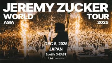 ジェレミー・ザッカー、2025年12月に来日公演決定