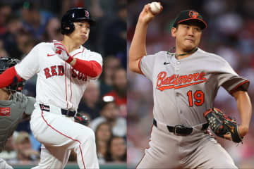 公式戦７年ぶりの対決、菅野智之が吉田正尚を連続三振で封じる！ 試合はオリオールズが逆転勝利で意地