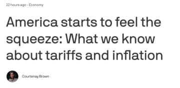 米メディア、米関税政策が企業経営と国民生活に影響