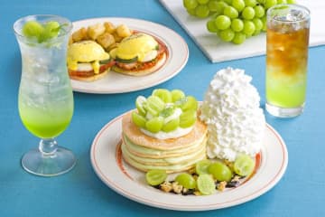 【Eggs 'n Things】シャインマスカットを使ったパンケーキ＆ドリンクが登場♡トマトとバジルが香るエッグベネディクトも見逃せない。