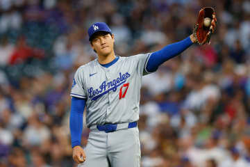ドジャース・大谷翔平、4回9安打5失点で今季初黒星　打者として5戦連続安打も、通算1000試合出場を勝利で飾れず