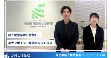 ノーザンライツがアカウントインテリジェンスツール「ウルテク」を導入　アポイント獲得率は最大5倍を達成