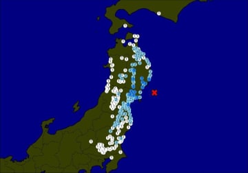 【速報】東北・関東でM5.4の地震　千葉、埼玉、茨城、宮城、福島、岩手、山形など揺れ　震源は宮城県沖　最大震度3