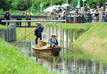 江戸の水運再現　さいたま市の国指定史跡「見沼通船堀」　日本最古級の閘門式運河　水位差を調節して水路に船通す