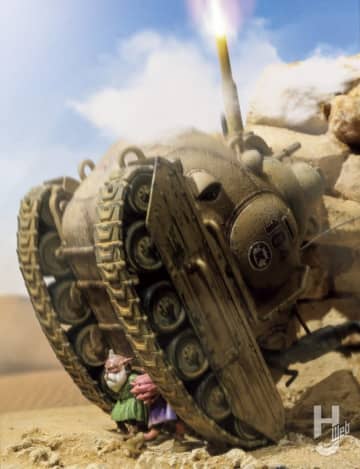 「サンドランド国王軍戦車隊104号車」TV放送中のアニメ第2話のクライマックスシーンを躍動感あるディオラマとして再現！【SAND LAND】