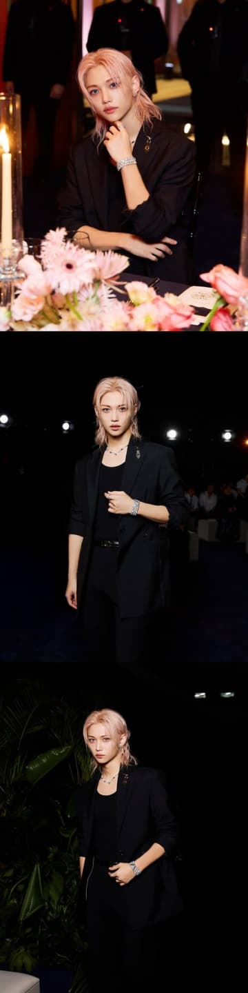 Stray Kids・フィリックス、舞い降りてきたピンク髪の天使「こんな美しい人おる？」【PHOTO】