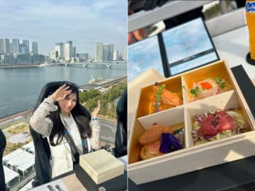 臼井麗華、地上40mのランチ姿に驚愕！ファンからは「恐すぎる」「高所恐怖症で無理だ」