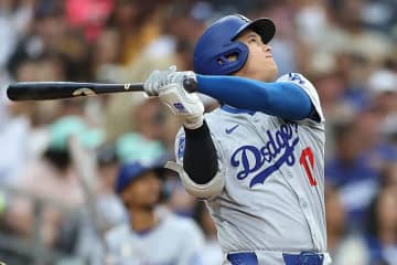 ドジャース、首位攻防戦2連敗で地区2位転落　敵地で打線沈黙　大谷翔平は4打数無安打、連続試合出塁19でストップ
