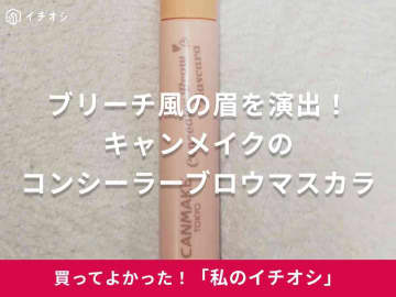748円の優秀品！「黒眉もブリーチ風の明るい眉色に仕上がる」（50代女性）キャンメイクの「コンシーラーブロウマスカラ」