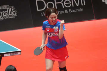 平野美宇、主砲が進言したサプライズの“ダブルス起用”　張本美和、長﨑美柚不在の中で勝利に貢献「目標は昨日よりいいプレー」【Tリーグ】