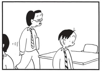 朝イチ更新！4コマ漫画『かりあげクン』席に戻って気付いたこととは