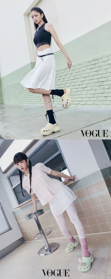 IVE・レイ、“日常がファッションショー”のビジュアル公開　クロックスの新しいイメージモデルに