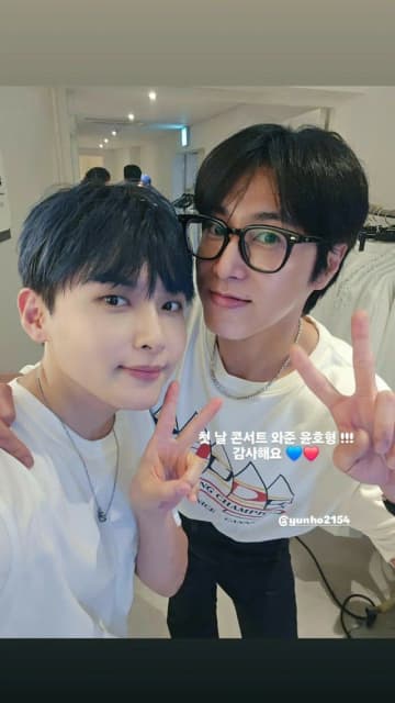 「東方神起」ユンホ、「SUPER JUNIOR」のデビュー20周年コンサートを観覧…リョウクやヒチョル＆ドンへとツーショット