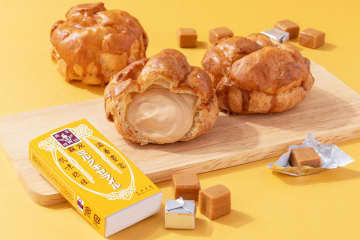 ビアードパパ×森永製菓「森永ミルクキャラメルシュー」が再び！芳醇な香り広がる新作「ほうじ茶シュー」も