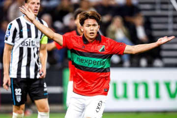 「得点王を狙ってます」オランダ首位に立つNECで“20歳日本人FW”も絶好調！ 夏のザルツブルク移籍破談には「メディカルは問題なかった」「見返してやりたい」【現地発】