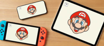 「かおマリオ」本日より配信開始！ マリオのかおを触って遊ぶアプリ