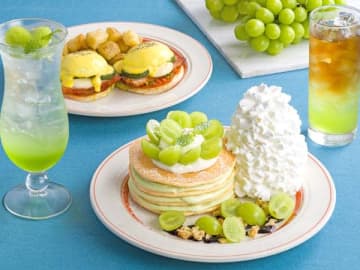 【Eggs 'n Things】シャインマスカットたっぷり！ 人気パンケーキが今年も帰ってきた♪