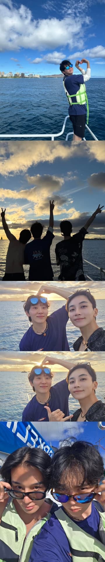 SEVENTEEN・スングァン、“兵役中”ジョンハンとハワイ満喫！NCTメンバーも登場で話題「びっくり仰天」【PHOTO】