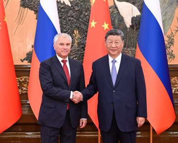 習近平主席、ロシア下院議長と会見