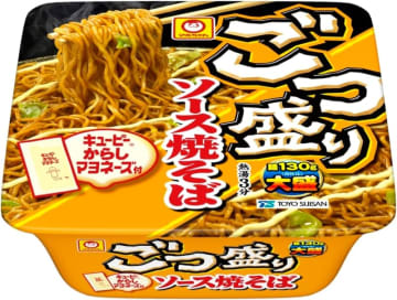 「キューピーからしマヨネーズ」が付いた745kcalの大盛ソース焼そば「ごつ盛り ソース焼そば 171g×12個」がAmazonで25%OFFの税込1,661円!