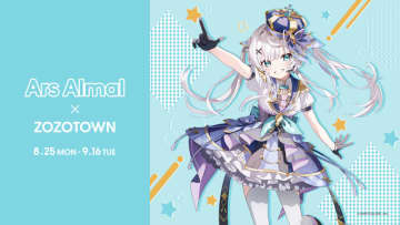 にじさんじ「アルス・アルマル」とZOZOTOWNがコラボ！新衣装姿のTシャツやクッションなど限定アイテム全7型を受注販売