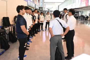 ＜レスリング＞U20世界選手権（ブルガリア）出場の男子グレコローマン・チームが帰国
