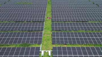 中国天津市のSCOサミット会場で100％グリーン電力供給を実現