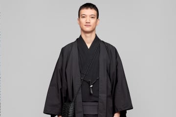 Y. & SONSの25年秋冬着物、トーマス メイソンのシャツ生地羽織＆グラフペーパーのロングコート