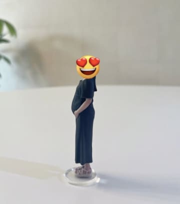マタニティフォトの次は3Dフィギュア？妊娠中の姿を手のひらサイズで残すサービスに「めっちゃいいですね」の声続出