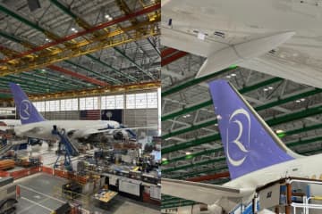 胴体は紫・白どっちに！？ リヤド・エア、ボーイング787-9初号機 公式Xにて公開