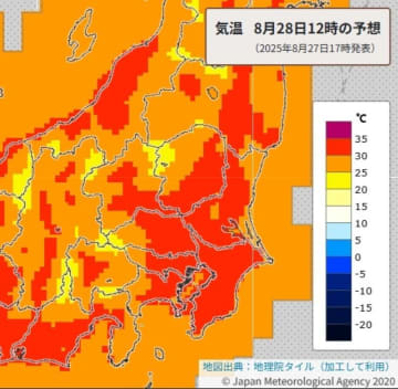 埼玉県鳩山町が39.4度で全国1位の高温、熊谷市が全国2位　夕方の雷雨で急速に気温低下　あす28日は猛暑が一休みか【気象情報】