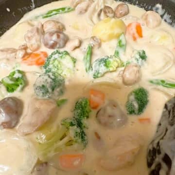 フライパンで作る真夏のクリームシチュー！