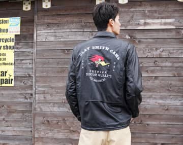 待望の再再々入荷！　CLAY SMITHのレザーコーチジャケット登場