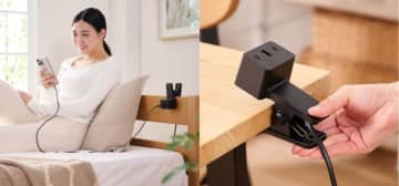 エレコム、机にクリップ固定できる最大67WのUSB充電器「MPA-AC11867BK」発売