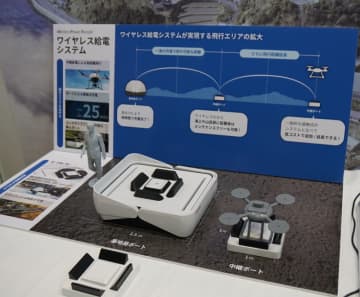 東京電力と東芝、ドローン長距離運用を実現する「ワイヤレス給電システム」を開発