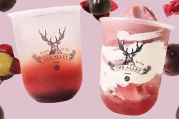 台湾発・ジ アレイ秋ドリンク、‟甘く瑞々しいぶどう×ヨーグルト”のティースムージーや爽快ティーソーダ