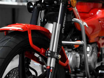 18段階調整可能な高性能ダンパー採用／CT125 ハンターカブ用「EVATEK × PROFENDER フロントフォークダンパーキット」が発売！