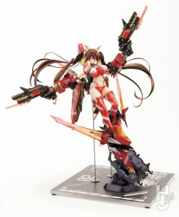 高峰ナダレ氏が描く、メカ×美少女のフィギュアシリーズ「オービットガールズ」第2弾！ オオカミモチーフの「アカネ・ヒナツ」が大ボリュームの内容でラインナップ！