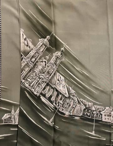 【着物×海外刺繍】着物に海外の刺繍はアリ？ナシ？作者の葛藤が生んだ一枚が「めっちゃおしゃれ～」との声も！