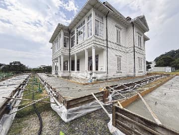 清水建設／重文「仁風閣」保存修理に本格着手／素屋根架設を開始