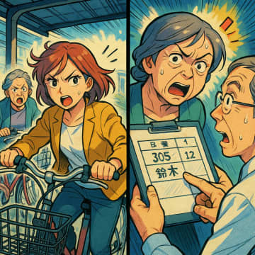 駐輪場で「勝手に場所を使うな」と言われた私。→名義を確認したら逆に謝られた【短編小説】