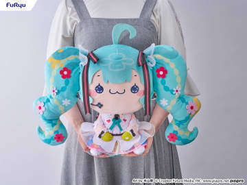 「もちぴこ超BIGぬいぐるみ 初音ミク JAPAN LIVE TOUR 2025 ～BLOOMING～」予約開始プライズ「もちぴこ」の初音ミクが全高約35cmのビッグサイズで商品化