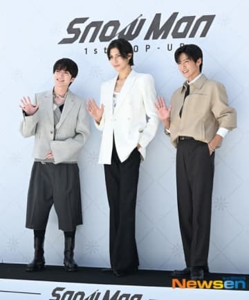 【PHOTO】Snow Man 目黒蓮＆ラウール＆深澤辰哉、韓国初ポップアップストアのローンチイベントに出席（動画あり）