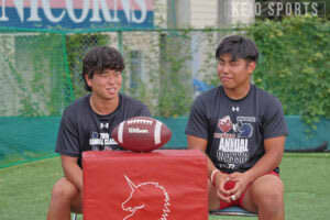 p【アメフト】鎌倉学園が誇るLBの要！　赤木龍士朗× 松岡尚吾／2025秋リーグ戦直前対談②/p