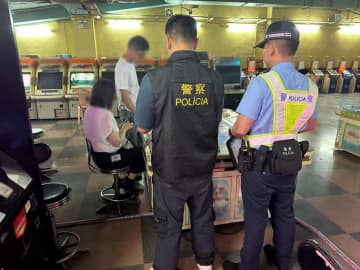 マカオ治安警察局がゲームセンターなど対象のパトロール実施…オーバーステイの男1人検挙