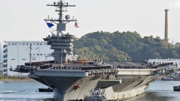 米空母ジョージ・ワシントン、8月30日に横須賀帰港　補給や休養目的で