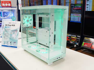 NZXT×ドスパラコラボのPCケース「H6 Flow RGB MINT」が発売、ミントカラーを採用