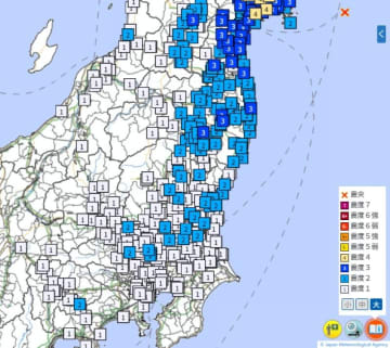 東北・関東で地震　M5.7　最大震度4　震源は宮城県沖　埼玉、東京も揺れる【地震情報】